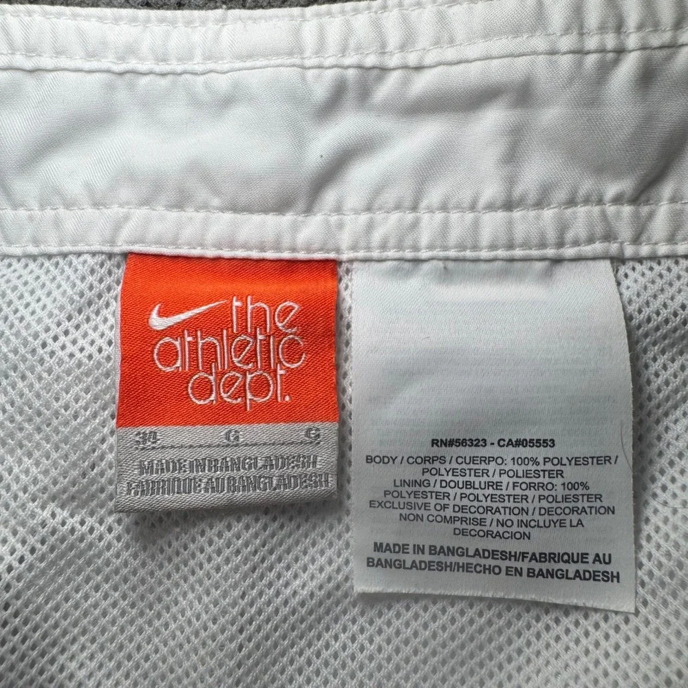 Nike Athletic Dept Mens Board Shorts Grey White Checkered Swim Trunks Size 34